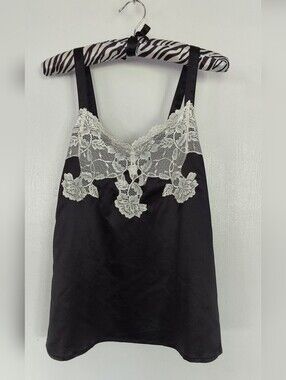 TIA LYN STRETCH SATIN & LACE CAMISOLE S